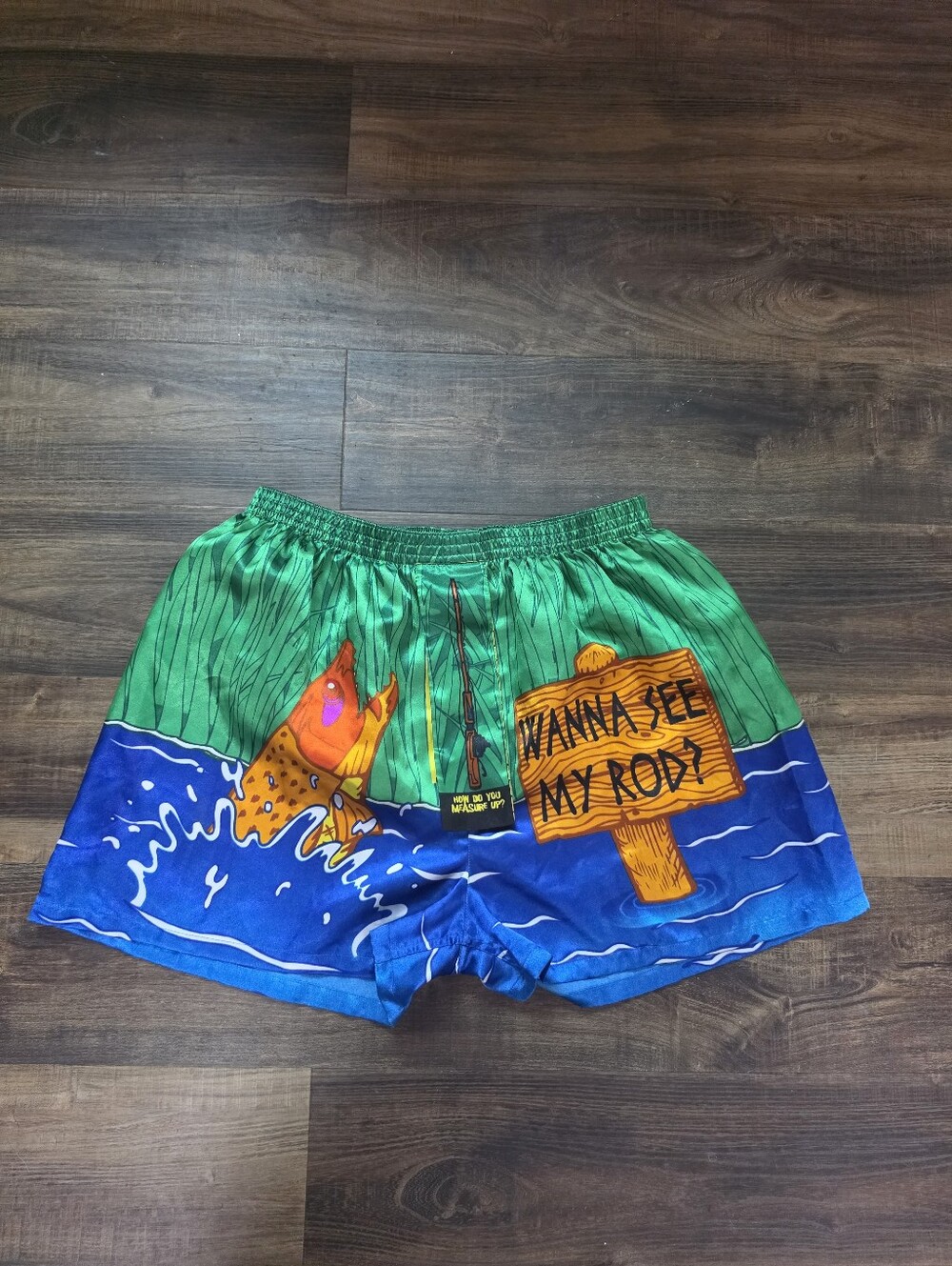 Wanna See my Rod Shorts Boxers Polyester Large